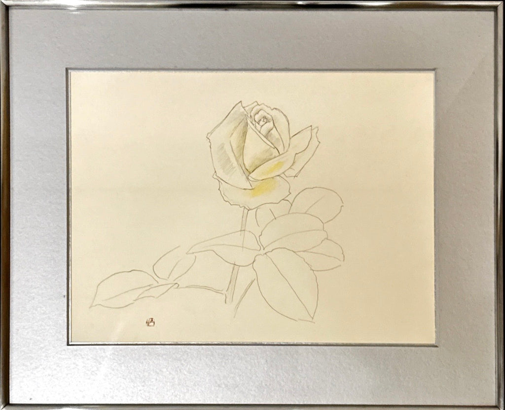 Togyu Okumura - Rose Sketch (薔薇素描)