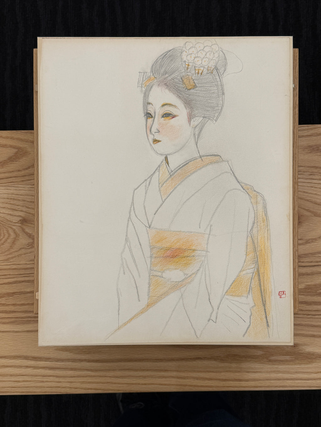 Togyu Okumura - Sketch of a Maiko (舞妓素描)