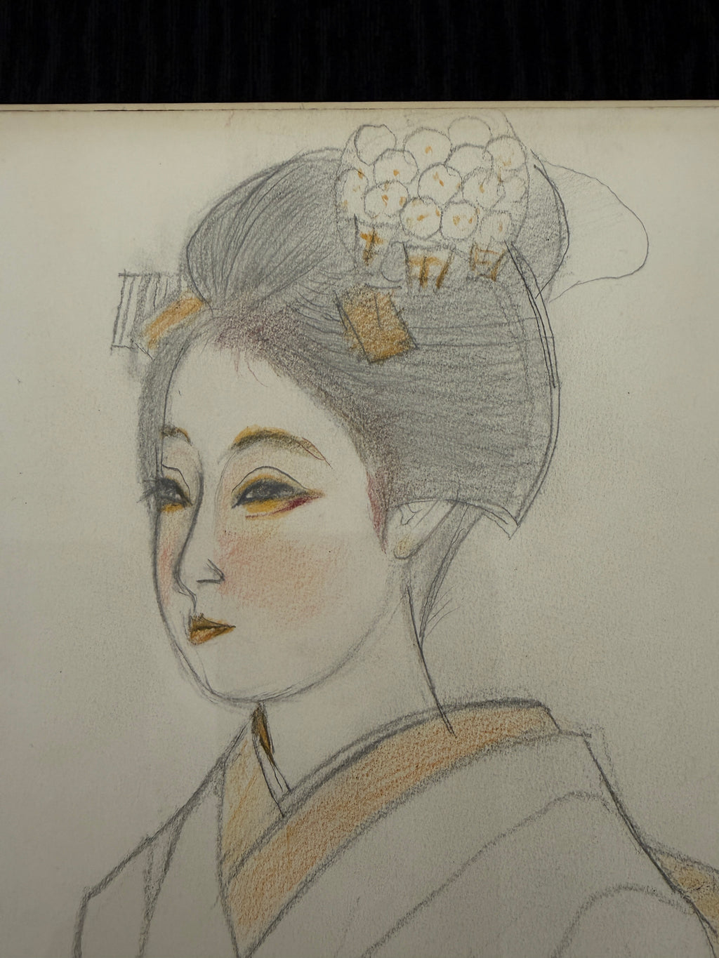 Togyu Okumura - Sketch of a Maiko (舞妓素描)