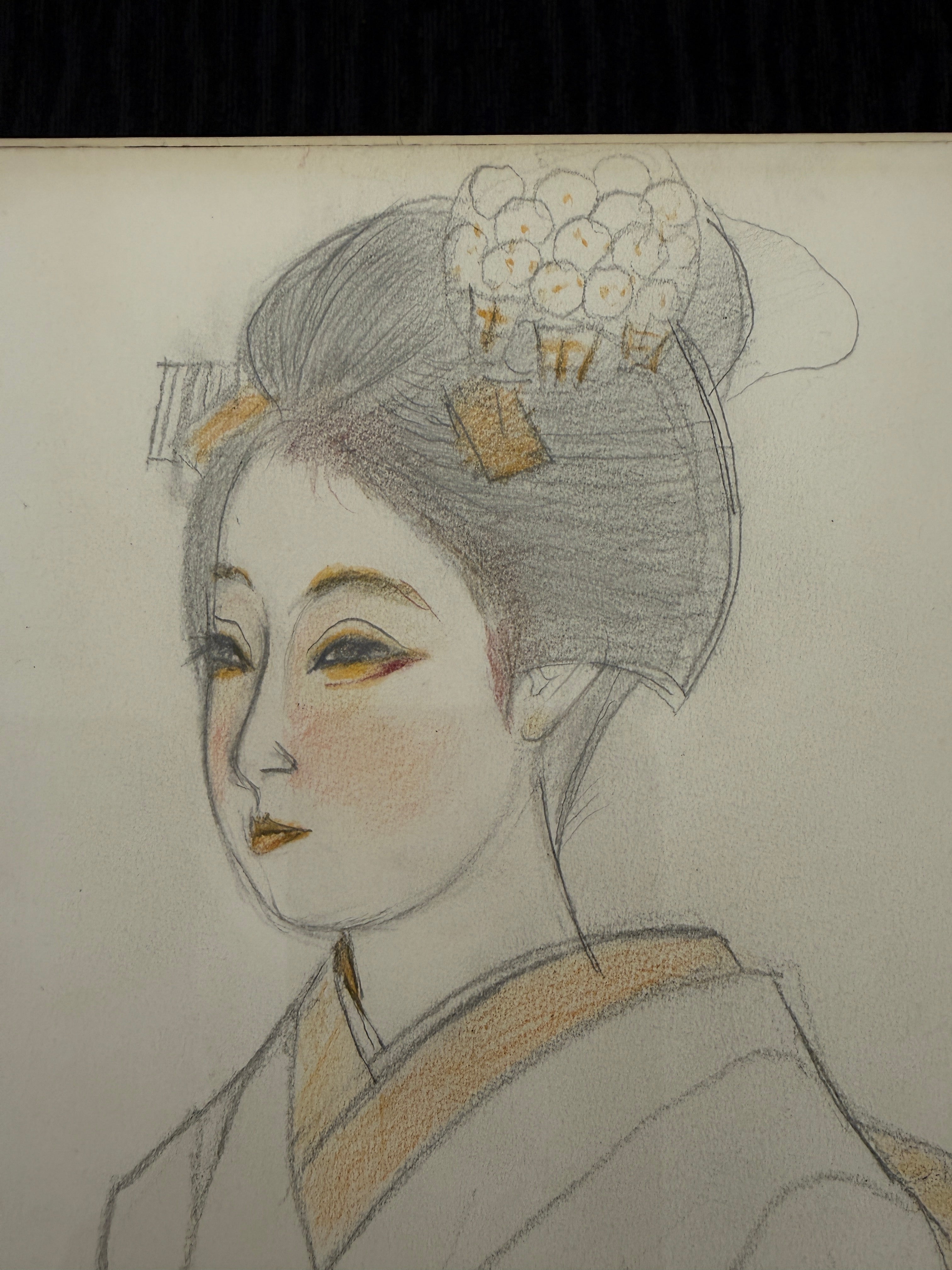 Togyu Okumura - Sketch of a Maiko (舞妓素描)