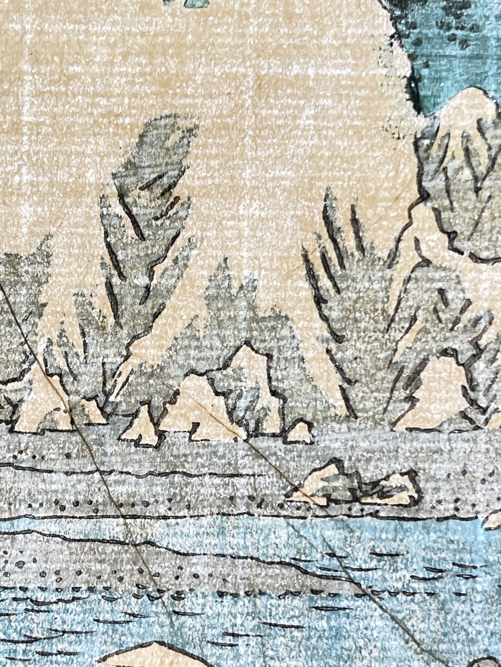Hiroshige Utagawa - Okitsu: The Okitsu River and Satta Pass (五十三次名所図会 十八 興津 おきつ川さつたの峠)