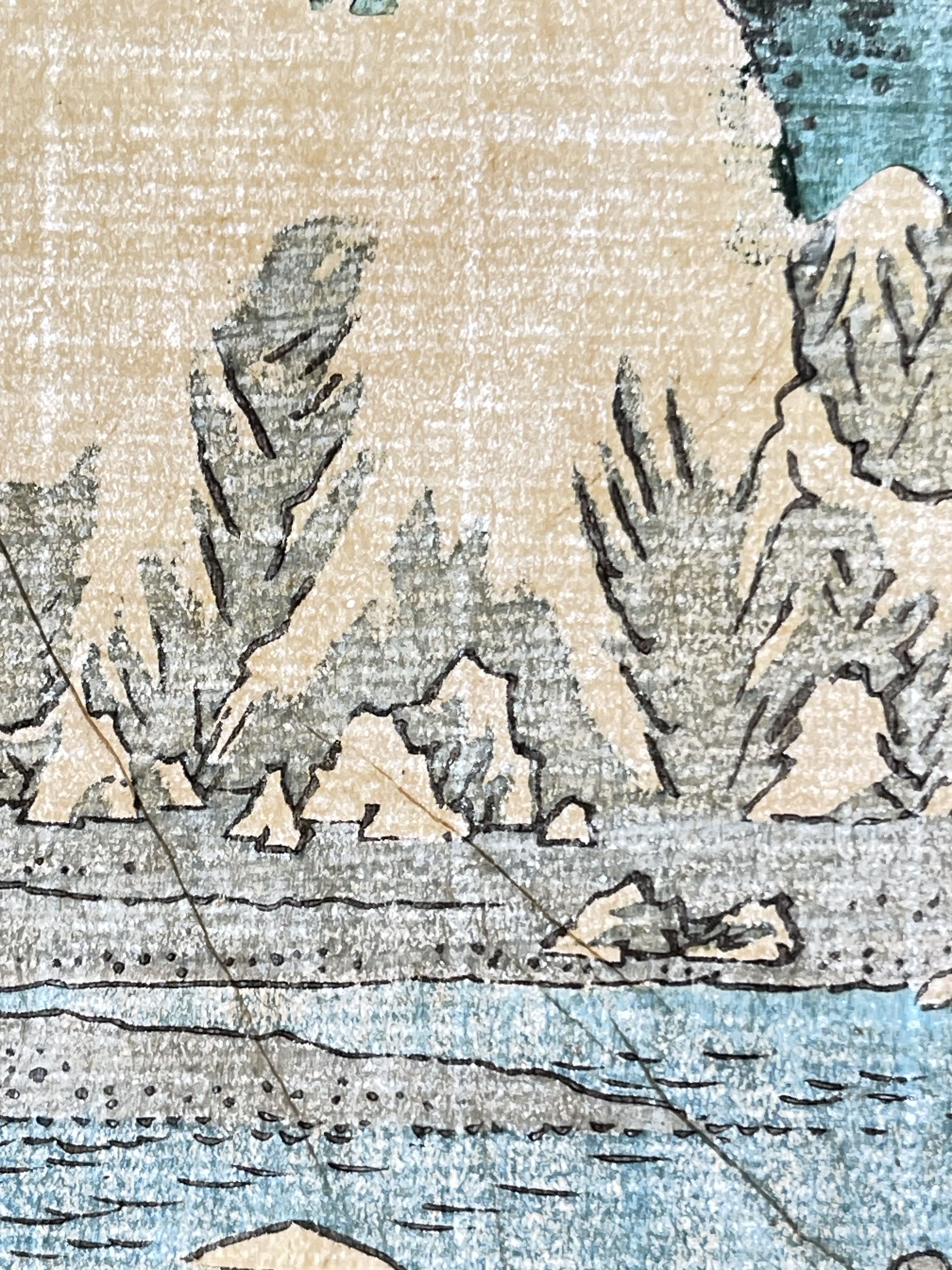 Hiroshige Utagawa - Okitsu: The Okitsu River and Satta Pass (五十三次名所図会 十八 興津 おきつ川さつたの峠)