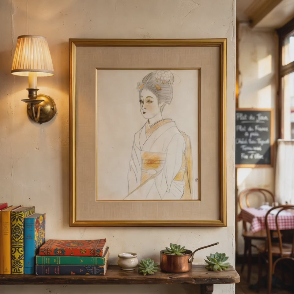 Togyu Okumura - Sketch of a Maiko (舞妓素描)